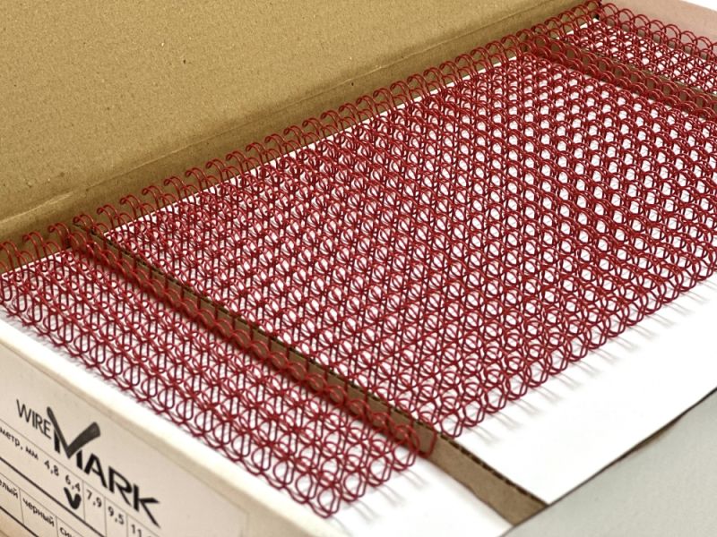 Пружини металеві wireMARK 9.5 мм, червоні (100 шт.)