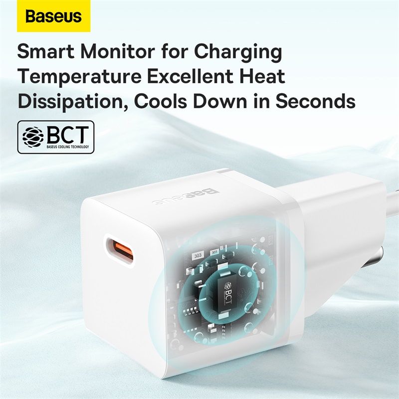 Мережевий зарядний пристрій Baseus GaN5 Fast Charger(mini) 1C 20W EU White
