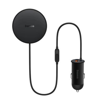 Автотримач для телефона з БЗП Basues CW01  Magnetic Wireless Charging Car Mount 40W Claw Edition Cluster Black