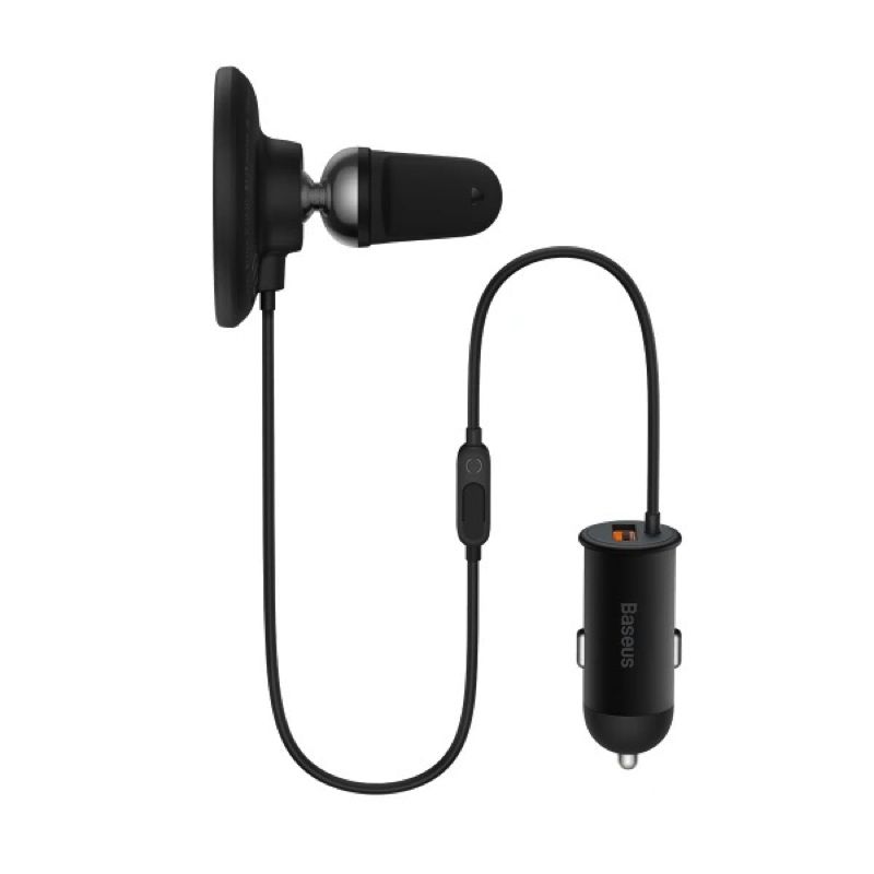 Автотримач для телефона з БЗП Basues CW01  Magnetic Wireless Charging Car Mount 40W Claw Edition Cluster Black