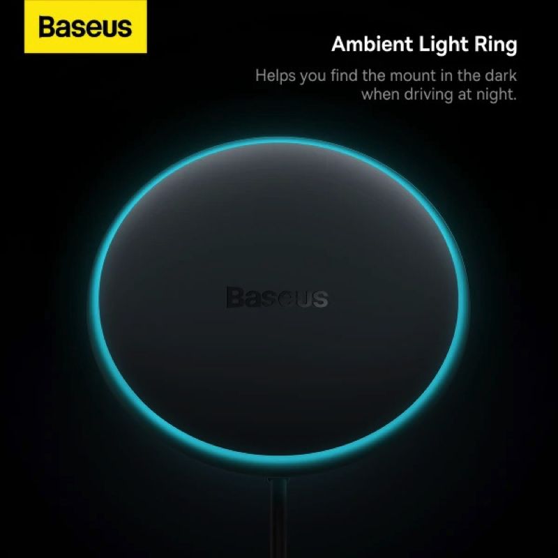 Автотримач для телефона з БЗП Basues CW01  Magnetic Wireless Charging Car Mount 40W Claw Edition Cluster Black