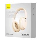 Бездротові накладні навушники Baseus Bowie D05 Wireless Headphones Creamy-white