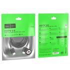 Кабель HOCO US08 HDTV 2.0 male-to-male 4K HD data cable(L=3M) Black