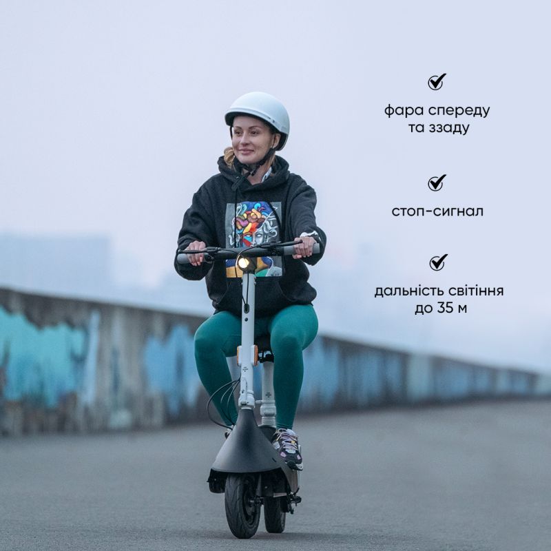 Електросамокат з сидінням OKAI Ceetle PRO EA10C Black 10', 350(900)W, 25Km/h, 10.4Ah, 55Km, 20%, NFC, App, 29kg