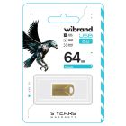 Флеш-накопичувач Wibrand USB 2.0 Hawk 64Gb Gold