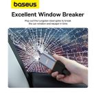 Автомобільний молоток Baseus Sharp Tool Safety Hammer (Window-breaking+Safety belt cutting） Dark gray