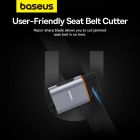 Автомобільний молоток Baseus Sharp Tool Safety Hammer (Window-breaking+Safety belt cutting） Dark gray