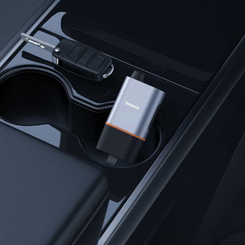 Автомобільний молоток Baseus Sharp Tool Safety Hammer (Window-breaking+Safety belt cutting） Dark gray