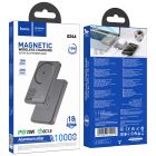 Зовнішній акумулятор HOCO Q26A Joy PD20W magnetic fast charging power bank(10000mAh) metal gray