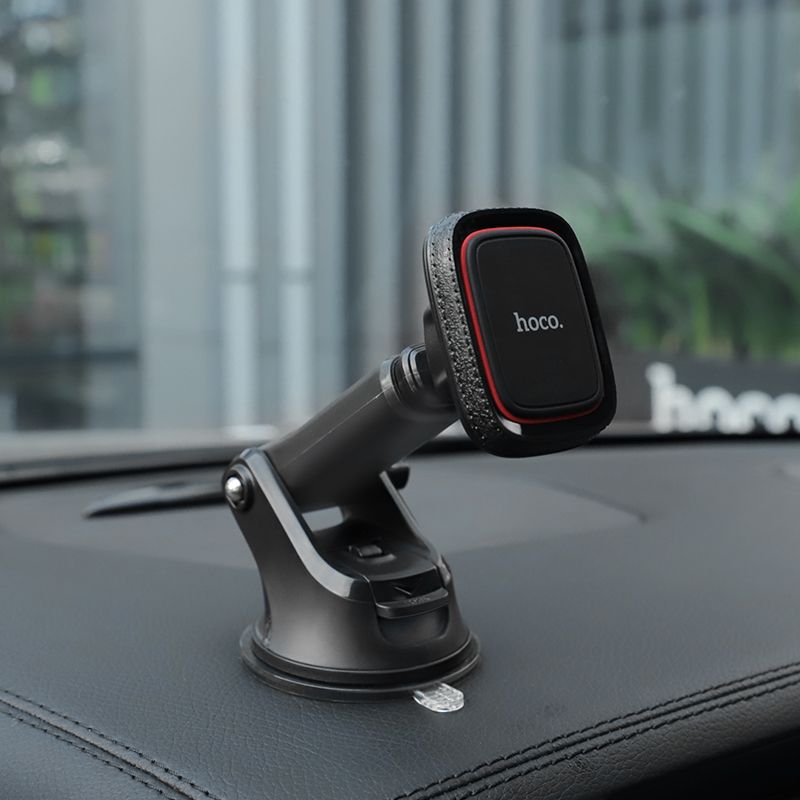 Автотримач для телефона HOCO CA42 Cool Journey in-car dashboard holder with stretch rod Black/Red