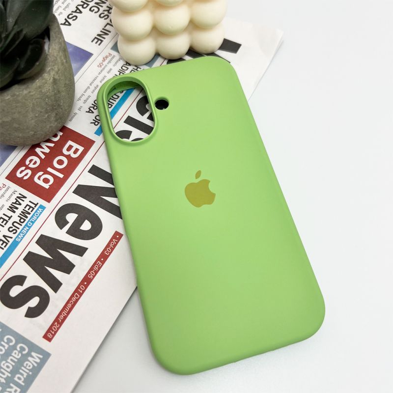 Чохол для смартфона Silicone Full Case AA Open Cam for Apple iPhone 16 1,Mint