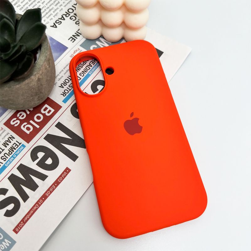 Чохол для смартфона Silicone Full Case AA Open Cam for Apple iPhone 16 2,Apricot