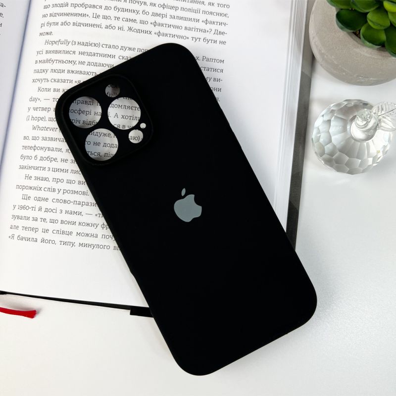 Чохол для смартфона Silicone Full Case AA Camera Protect for Apple iPhone 16 Pro Max 14,Black