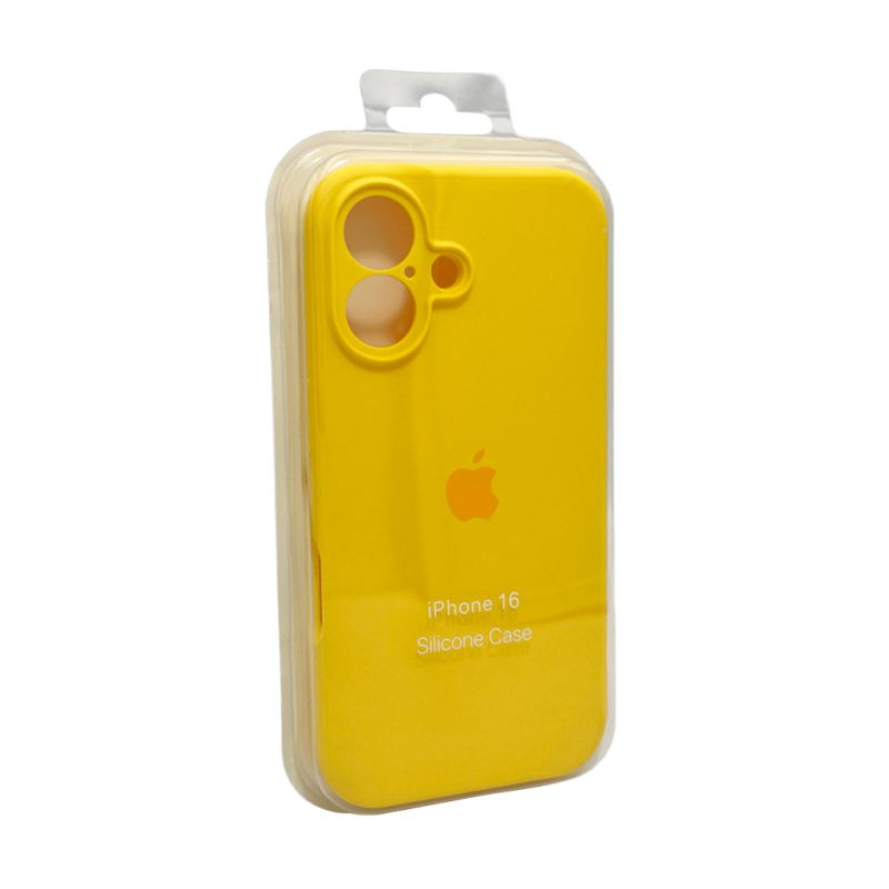 Чохол для смартфона Silicone Full Case AA Camera Protect for Apple iPhone 16 33,Canary Yellow
