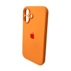 Чохол для смартфона Silicone Full Case AA Camera Protect for Apple iPhone 16 34,Papaya