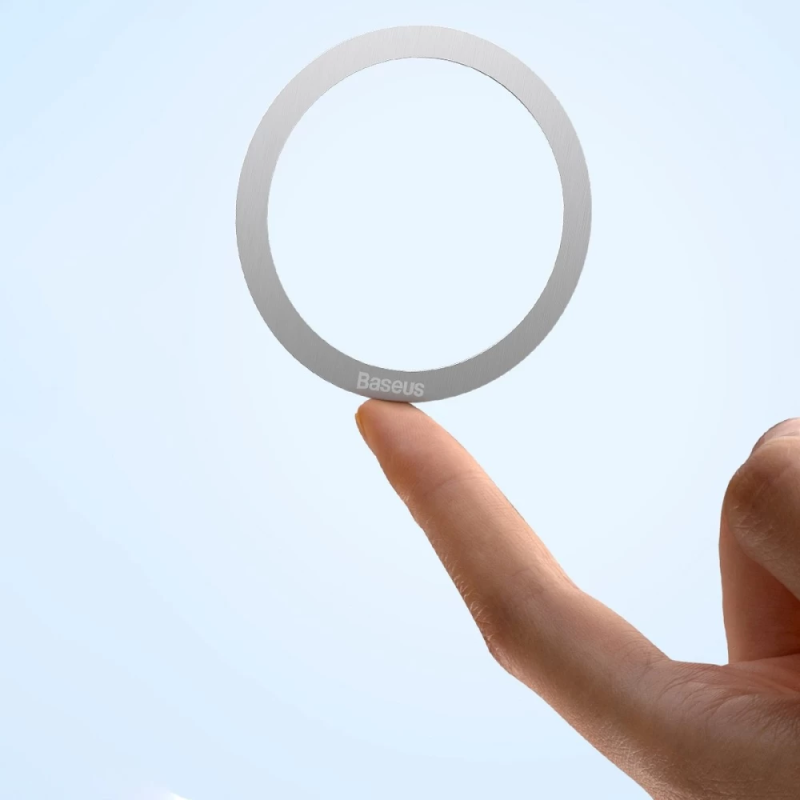 Пластина для магнітного тримача Baseus Halo Series Magnetic Metal Ring（2pcs/pack）Silver