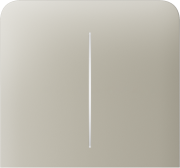 Бічна кнопка для двоклавішного вимикача Ajax SideButton (2-gang) vertical Ivory