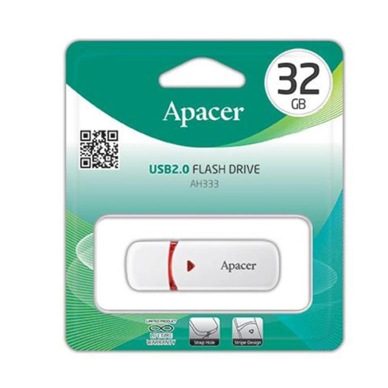 Флеш-накопичувач Apacer USB 2.0 AH333 32Gb White