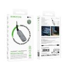 Bluetooth-ресивер BOROFONE BC51 Clear way AUX BT audio receiver/transmitter Metal Grey