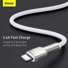 Кабель Baseus Cafule Series Metal Data Cable USB to IP 2.4A 2m White