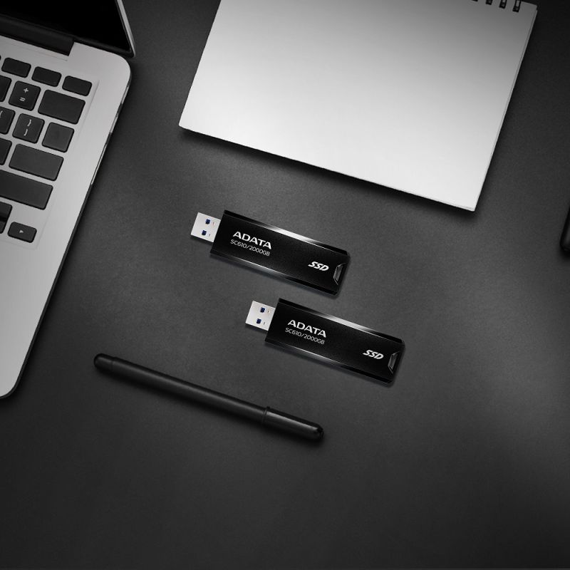 Портативний SSD ADATA SC610 2TB USB 3.2  550/500Mb/s Black