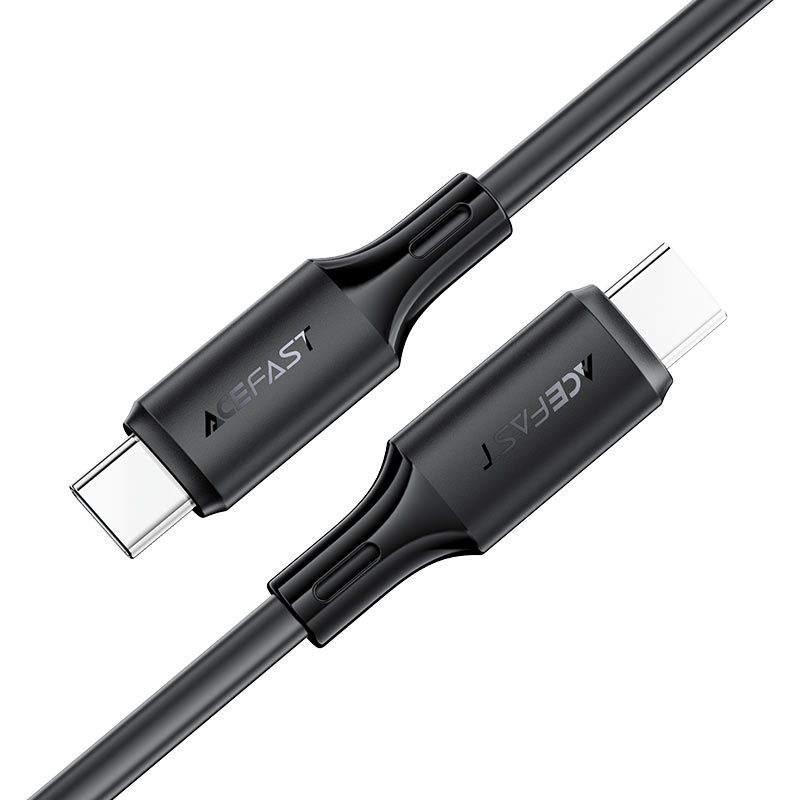 Кабель ACEFAST C17-03 USB-C to USB-C silicone charging data cable Black