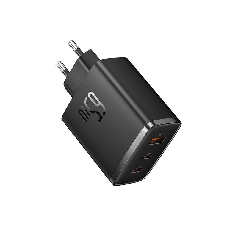 Мережевий зарядний пристрій Baseus Cube Pro Fast Charger 2C+U 65W EU Cluster Black