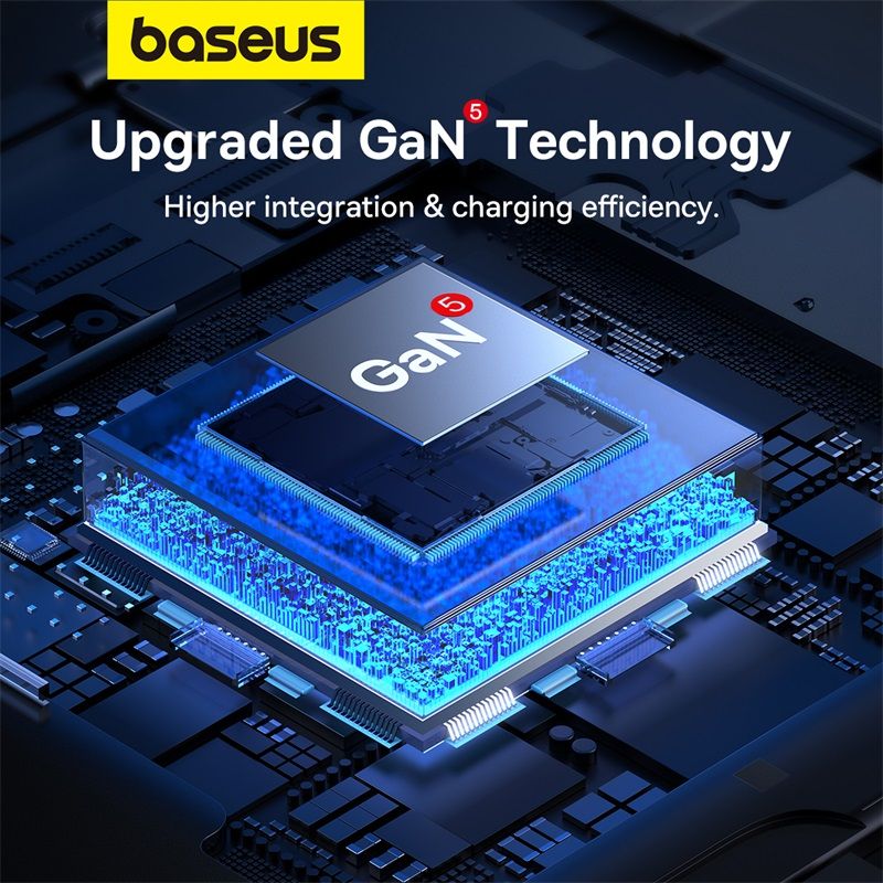 Мережевий зарядний пристрій Baseus Cube Pro Fast Charger 2C+U 65W EU Cluster Black