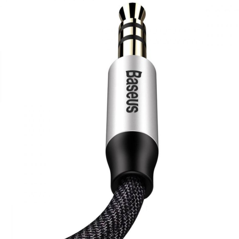 Аудіокабель Baseus Yiven Audio Cable M30 1.5M Silver+Black