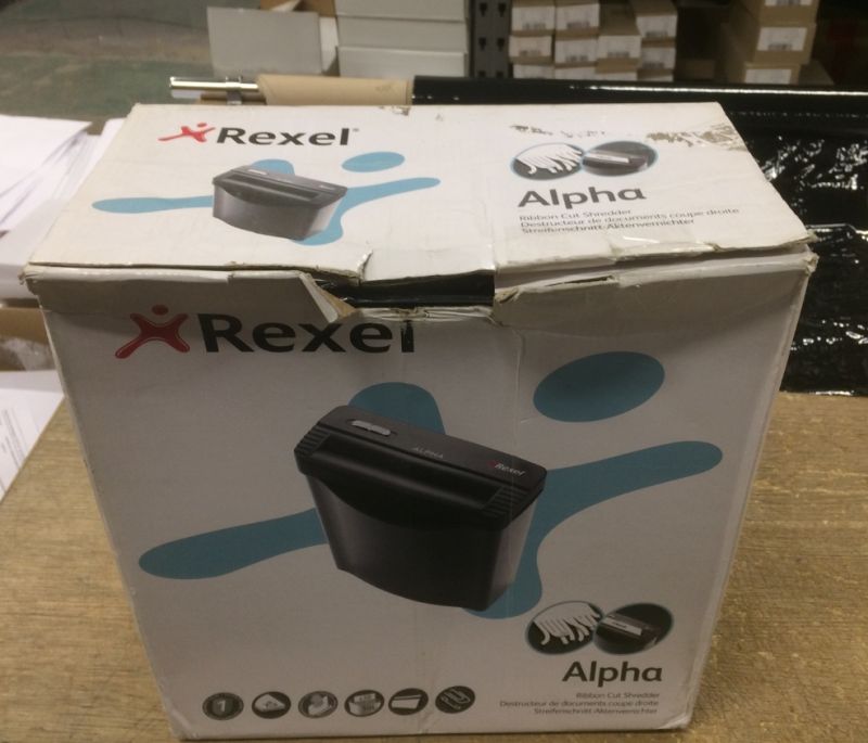 Знищувач документів Rexel Alpha Ribbon (7.2) (уцінка)