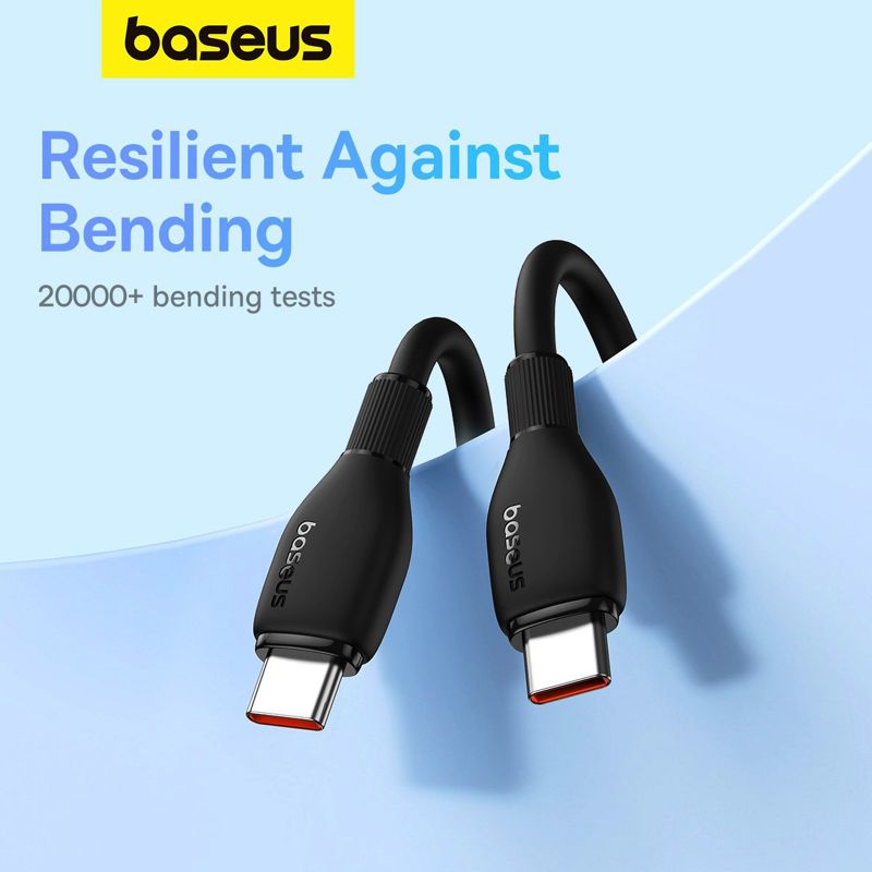 Кабель Baseus Pudding Series Fast Charging Cable Type-C to Type-C 100W 1.2m Cluster Black