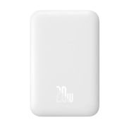 Зовнішній акумулятор Baseus Magnetic Mini Air Wireless Fast Charge Power Bank 6000mAh 20W Stellar White（With Simple Series Charging Cable Type-C to