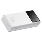 Зовнішній акумулятор Baseus Star-Lord Digital Display Fast Charge Power Bank 30000mAh 22.5W White（With Simple Series Charging Cable USB to Type-C 3A 0