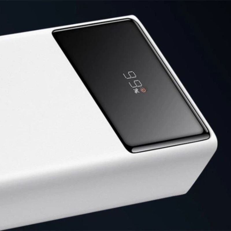 Зовнішній акумулятор Baseus Star-Lord Digital Display Fast Charge Power Bank 30000mAh 22.5W White（With Simple Series Charging Cable USB to Type-C 3A 0