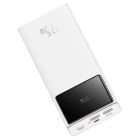 Зовнішній акумулятор Baseus Star-Lord Digital Display Fast Charge Power Bank 30000mAh 22.5W White（With Simple Series Charging Cable USB to Type-C 3A 0