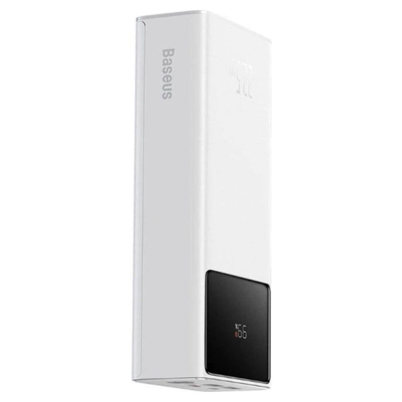 Зовнішній акумулятор Baseus Star-Lord Digital Display Fast Charge Power Bank 30000mAh 22.5W White（With Simple Series Charging Cable USB to Type-C 3A 0