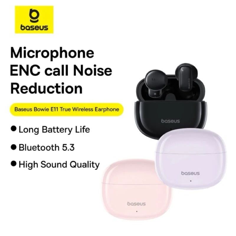 Бездротові навушники Baseus Bowie E11 True Wireless Earphones Cluster Black