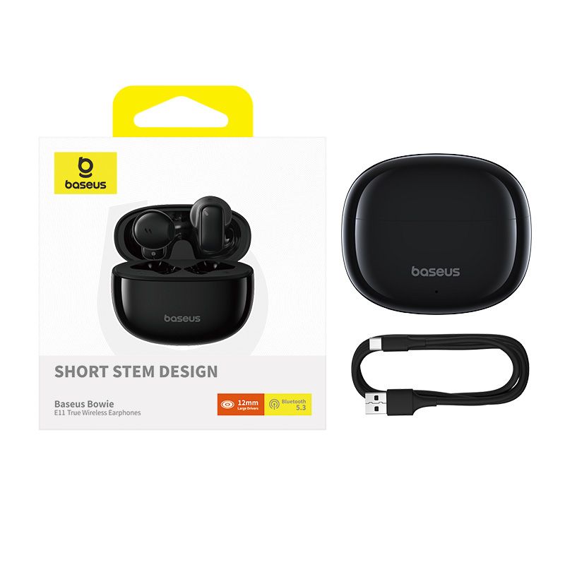 Бездротові навушники Baseus Bowie E11 True Wireless Earphones Cluster Black