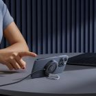 Бездротовий зарядний пристрій Baseus Simple Mini4 Magnetic Wireless Charging Stand Qi2 15W Universal Explorer Edition Cosmic Black