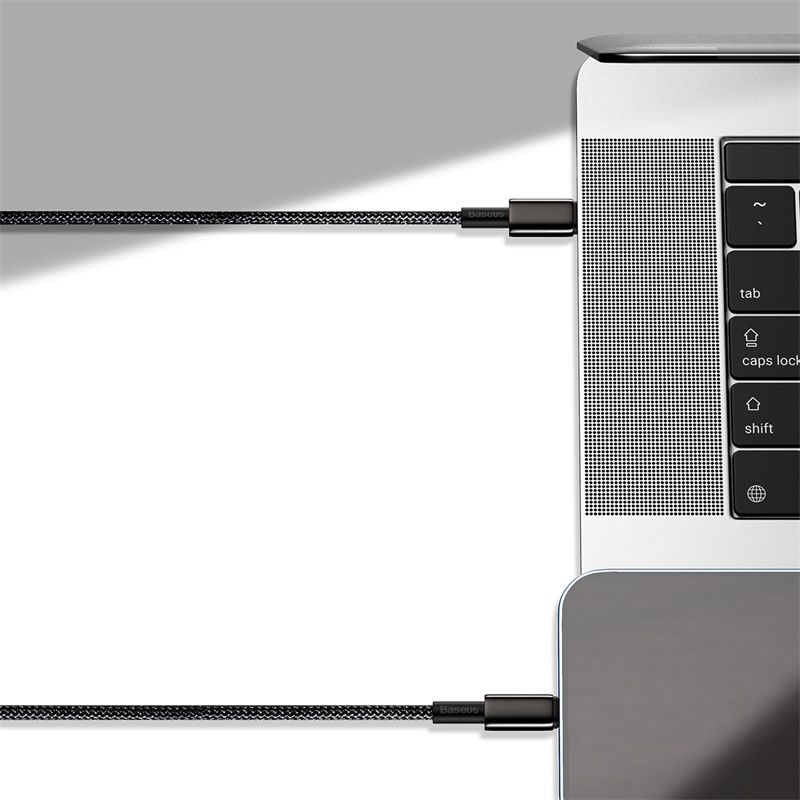 Кабель Baseus Tungsten Gold Fast Charging Data Cable Type-C to iP PD 20W 2m Black