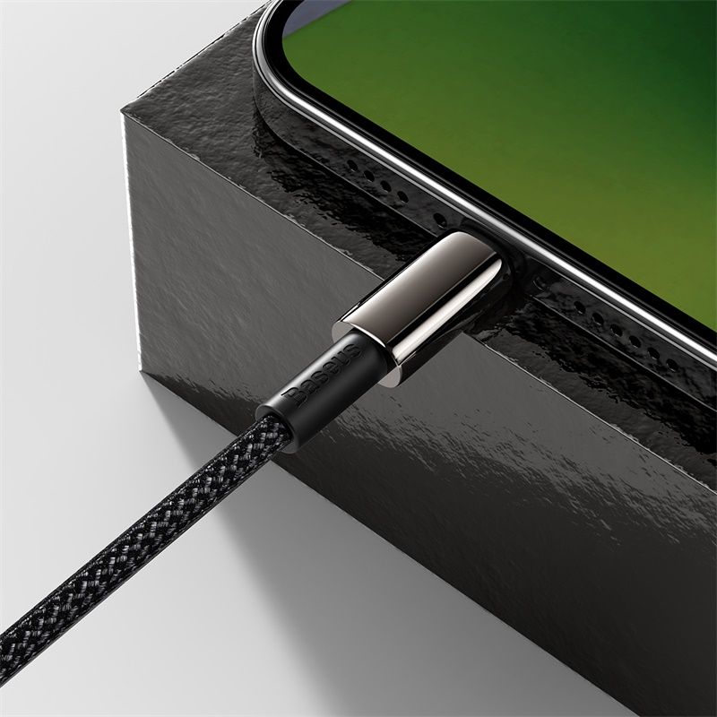 Кабель Baseus Tungsten Gold Fast Charging Data Cable Type-C to iP PD 20W 2m Black