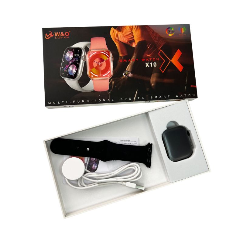 Смарт-годинник W&amp;O X10 46mm. 240 mAh. Amoled+IP67 Black
