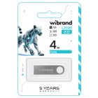 Флеш-накопичувач Wibrand USB 2.0 Puma 4Gb Silver