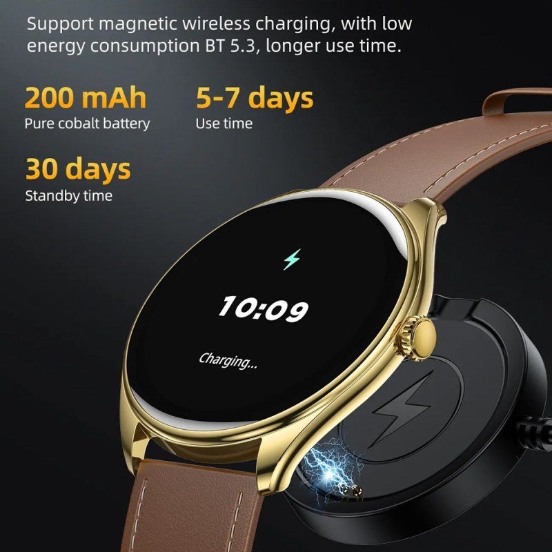 Смарт-годинник HOCO Y22 AMOLED 36mm. 200 mAh. IP67  Black