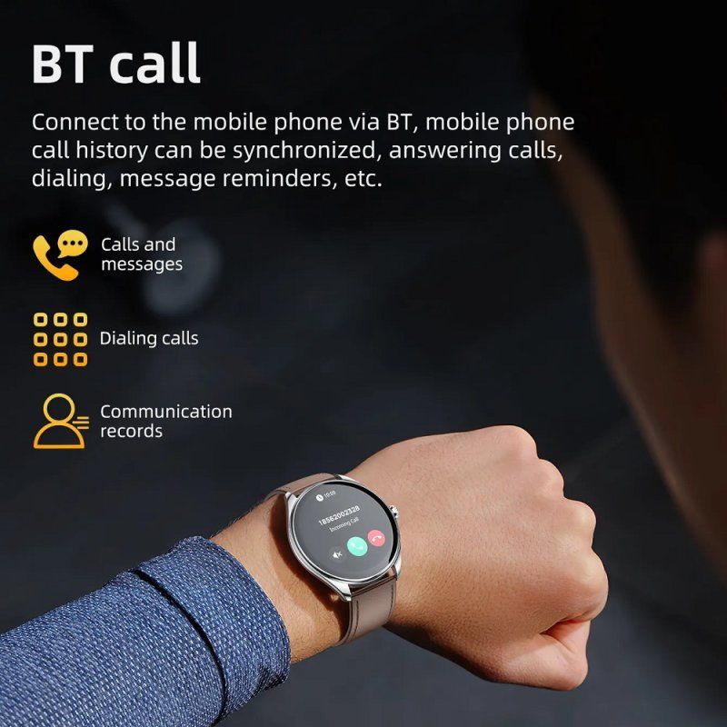Смарт-годинник HOCO Y22 AMOLED 36mm. 200 mAh. IP67  Black