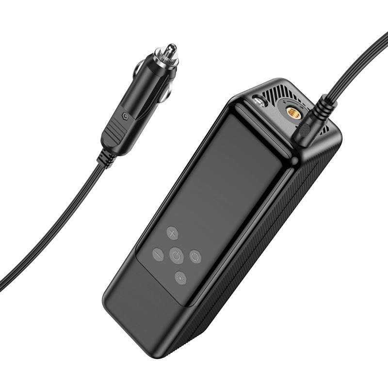 Автомобільний насос HOCO ZP5 May smart air pump Black