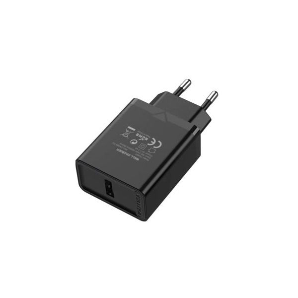 Мережевий зарядний пристрій Vention 1-port USB Wall Charger(12W) EU-Plug Black (FAAB0-EU)
