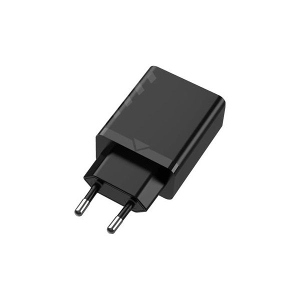 Мережевий зарядний пристрій Vention 1-port USB Wall Charger(12W) EU-Plug Black (FAAB0-EU)