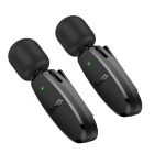 Бездротова мікрофонна система HOCO L15 Dual-mic clip-on wireless digital microphone (iP/Type-C) Black