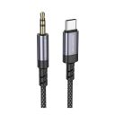 Аудіокабель BOROFONE BL24 Graceful digital audio conversion cable Type-C Metal Grey